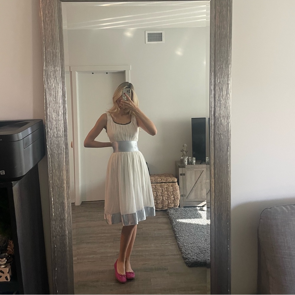 Chloe White Silk dress